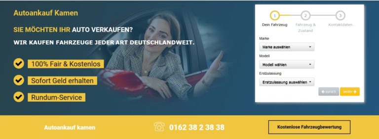 Mit Autoankauf Kamen:  Autoverkaufen leicht gemacht