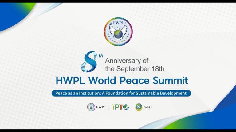 Weltfriedensgipfel: Vereinte Stimmen für Frieden als Institution