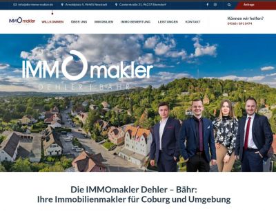 Erfolgreicher Immobilienmakler für Coburg: Die IMMOmakler Dehler – Bähr