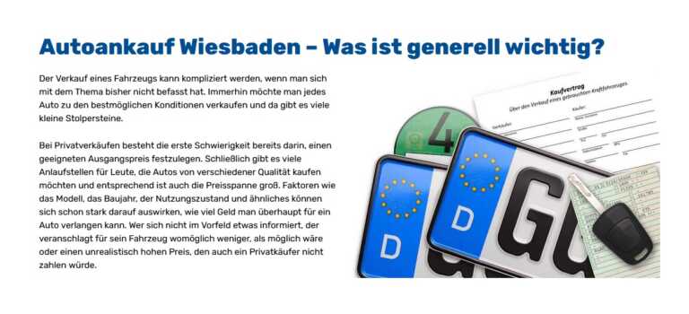 Autoankauf Wermelskirchen bietet eine kostenfreie Autobewertung für ihr Gebrauchtwagen ohne TÜV an