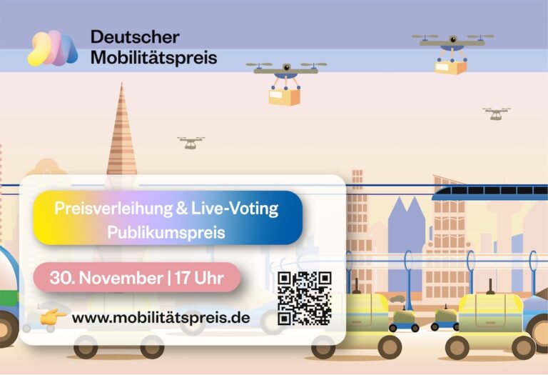 Deutscher Mobilitätspreis 2023: Countdown zur Auszeichnung