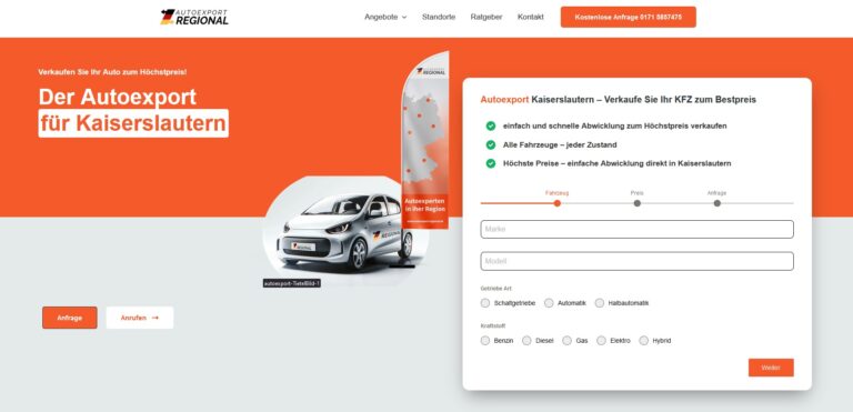 Der schnelle Autoexport in Marl: Fairer Preis und unkomplizierte Abwicklung